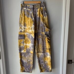 The Ragged Priest Misty Combat Pants Tie Dye
